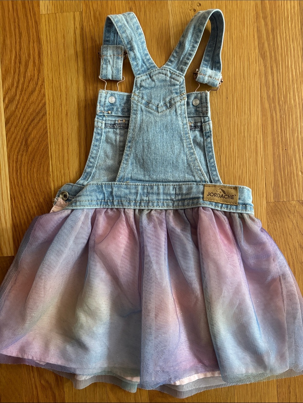 2T Jordache Denim Overalls Dress - Picture 9 of 12